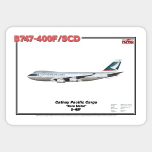 Boeing B747-400F/SCD - Cathay Pacific Cargo "Bare Metal" (Art Print) Sticker